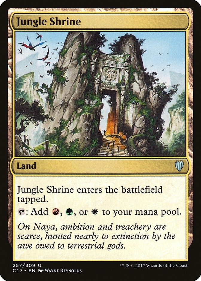 Image for Jungle Shrine (257) [Commander 2017] - Magic: The Gathering