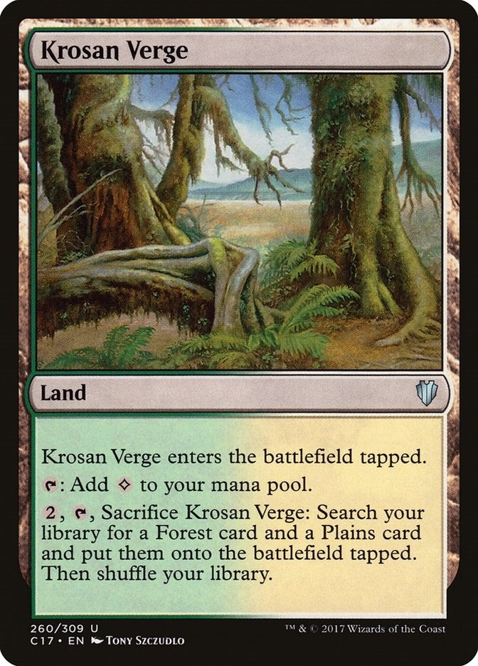 Image for Krosan Verge (260) [Commander 2017] - Magic: The Gathering
