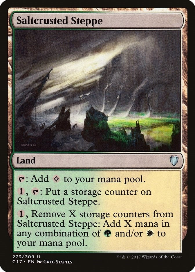 Image for Saltcrusted Steppe (273) [Commander 2017] - Magic: The Gathering