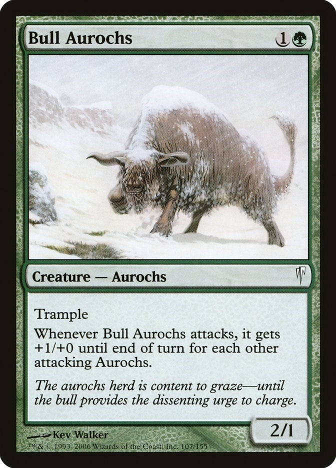 Image for Bull Aurochs (107) [Coldsnap] - Magic: The Gathering