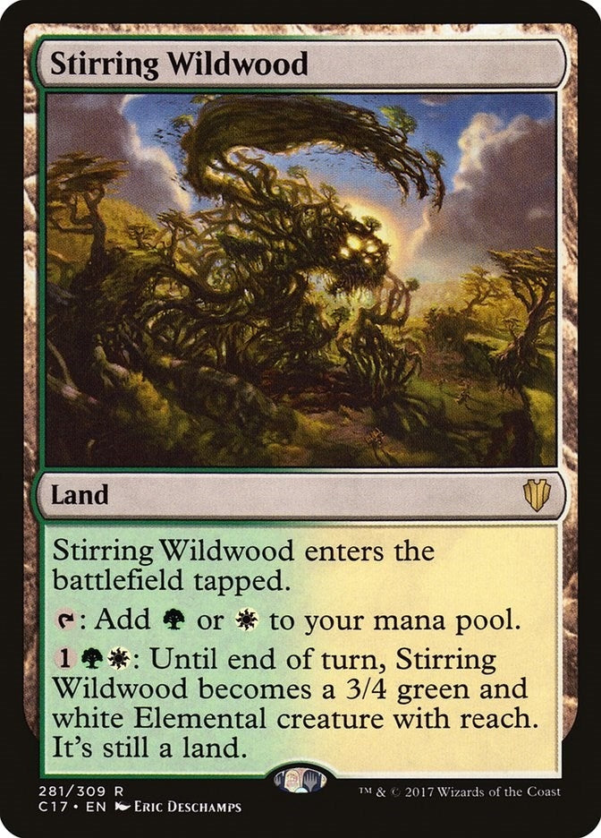 Image for Stirring Wildwood (281) [Commander 2017] - Magic: The Gathering