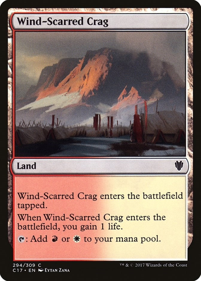 Image for Wind-Scarred Crag (294) [Commander 2017] - Magic: The Gathering