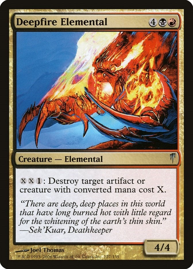 Image for Deepfire Elemental (127) [Coldsnap] - Magic: The Gathering