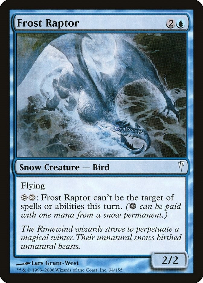Image for Frost Raptor (34) [Coldsnap] - Magic: The Gathering