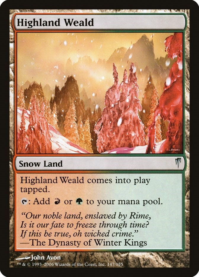 Image for Highland Weald (147) [Coldsnap] - Magic: The Gathering
