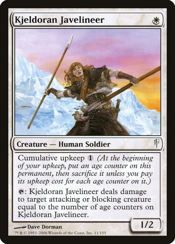 Image for Kjeldoran Javelineer (11) [Coldsnap] - Magic: The Gathering
