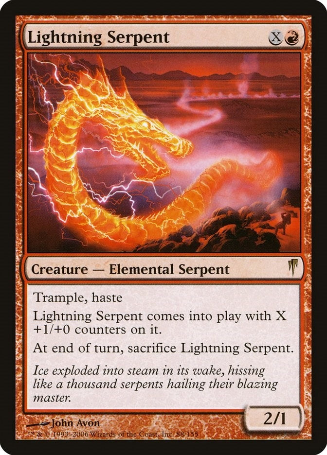 Image for Lightning Serpent (88) [Coldsnap] - Magic: The Gathering