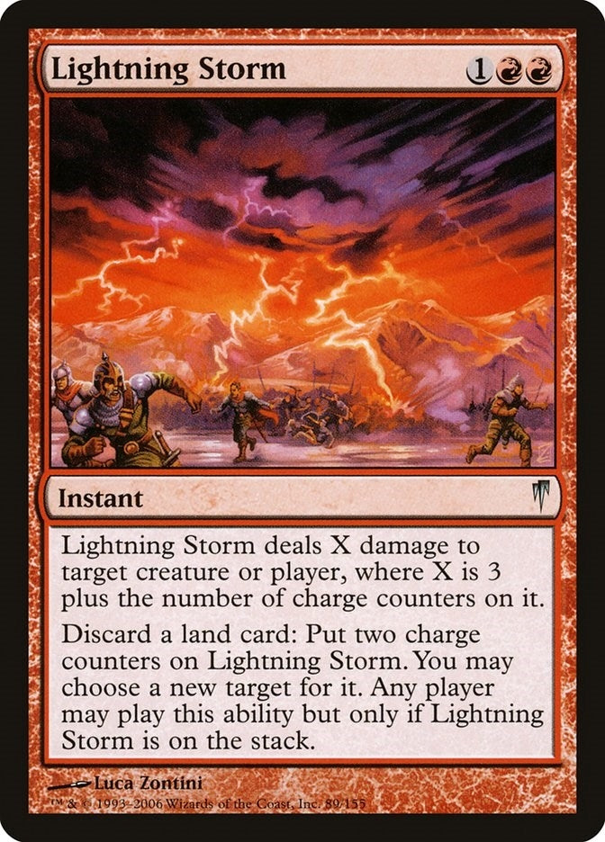 Image for Lightning Storm (89) [Coldsnap] - Magic: The Gathering