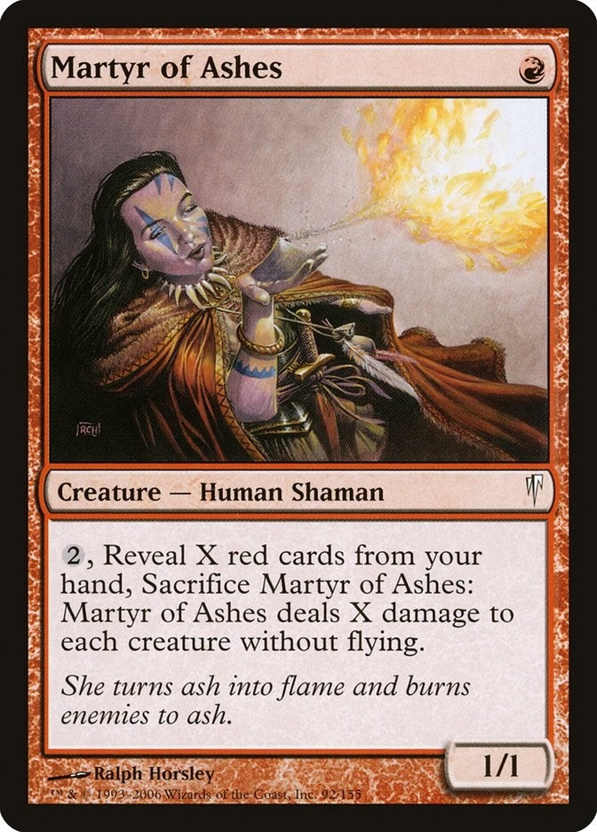 Image for Martyr of Ashes (92) [Coldsnap] - Magic: The Gathering