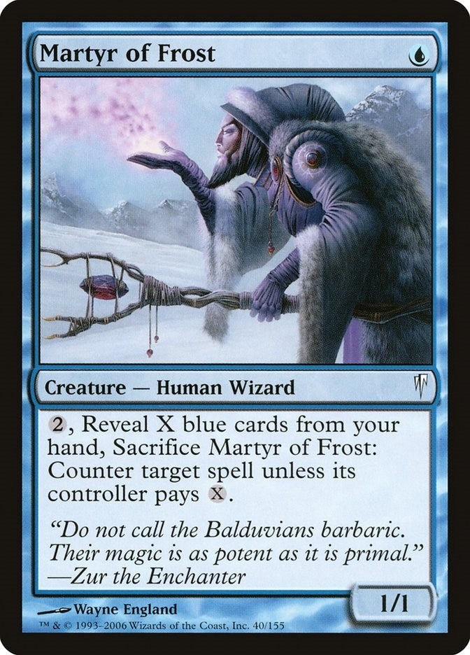 Image for Martyr of Frost (40) [Coldsnap] - Magic: The Gathering