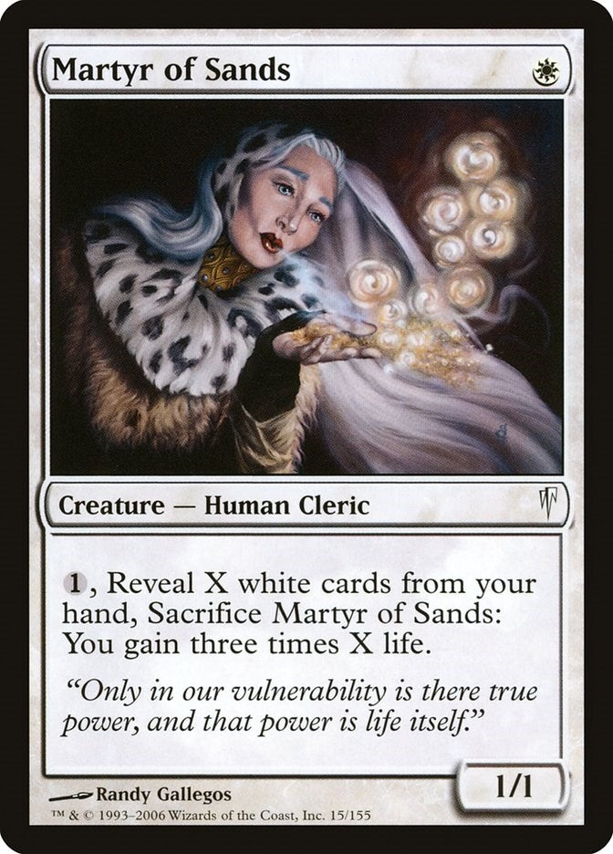Image for Martyr of Sands (15) [Coldsnap] - Magic: The Gathering