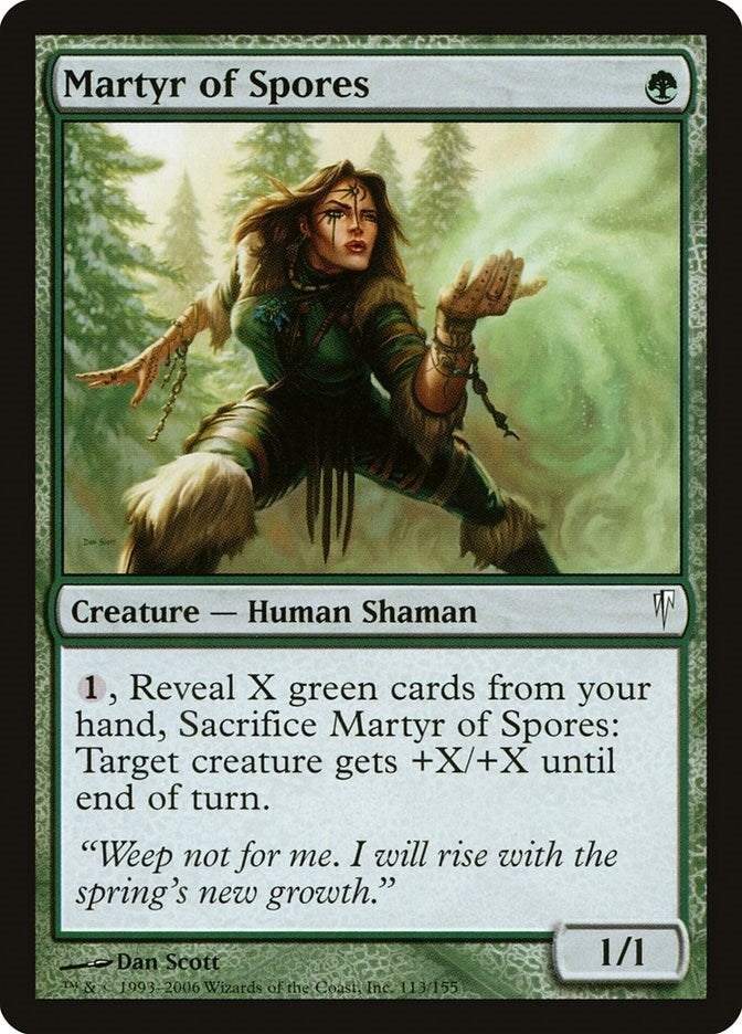 Image for Martyr of Spores (113) [Coldsnap] - Magic: The Gathering