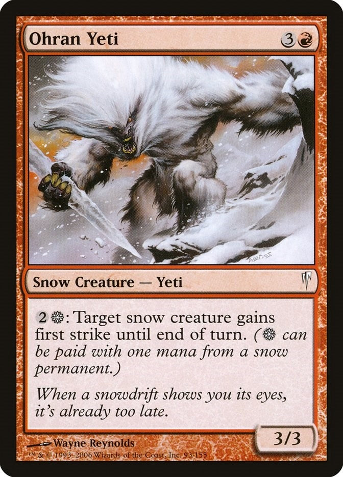 Image for Ohran Yeti (93) [Coldsnap] - Magic: The Gathering