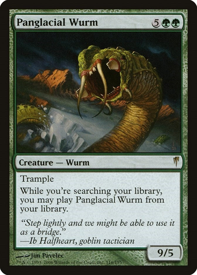 Image for Panglacial Wurm (116) [Coldsnap] - Magic: The Gathering