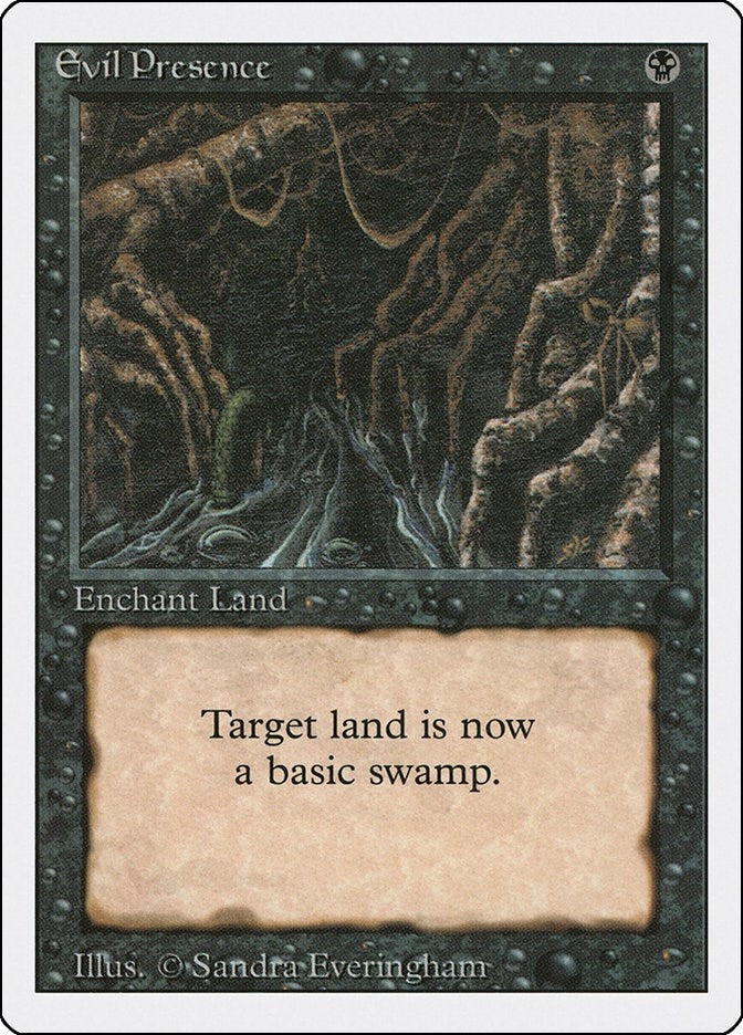 Image for Evil Presence [Revised Edition] - Magic: The Gathering