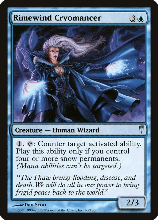 Image for Rimewind Cryomancer (43) [Coldsnap] - Magic: The Gathering