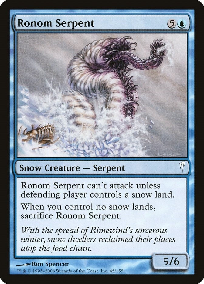 Image for Ronom Serpent (45) [Coldsnap] - Magic: The Gathering
