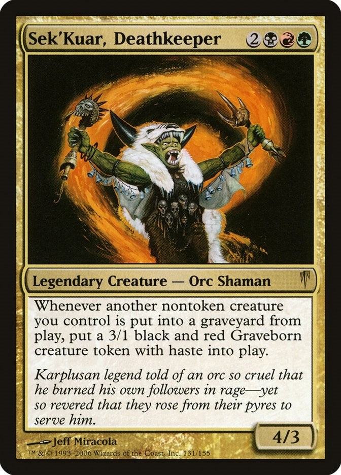 Image for Sek'Kuar, Deathkeeper (131) [Coldsnap] - Magic: The Gathering