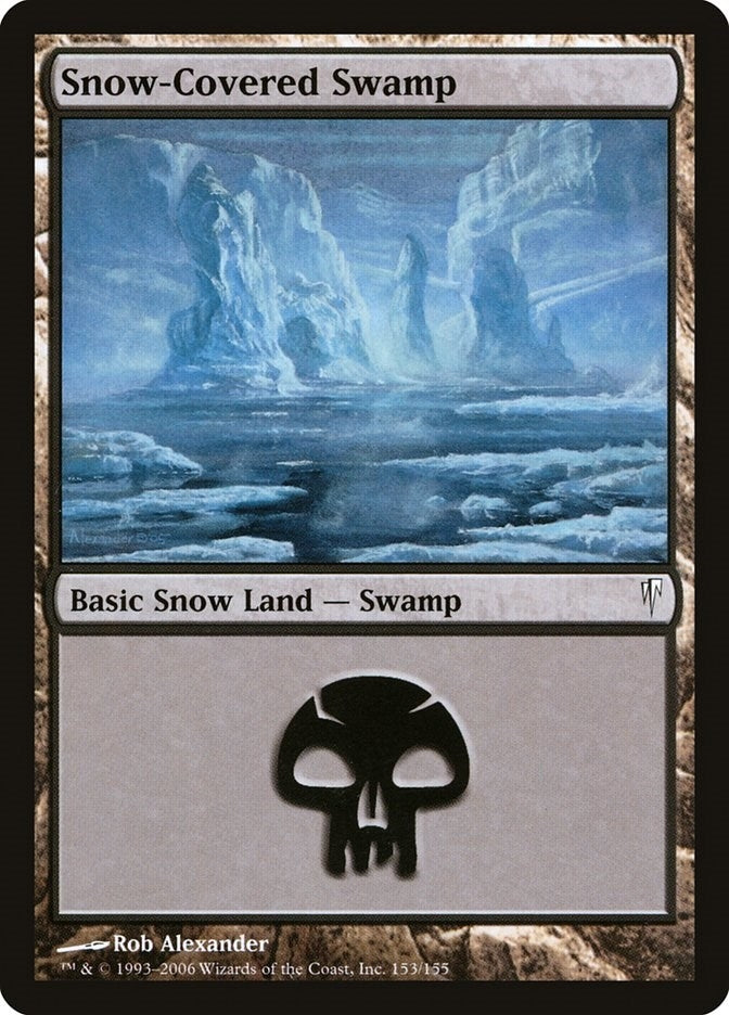 Image for Snow-Covered Swamp (153) [Coldsnap] - Magic: The Gathering