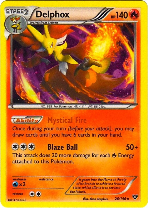 Image for Delphox - 26/146 (Cosmos Holo) (026/146) [Blister Exclusives] - Pokemon