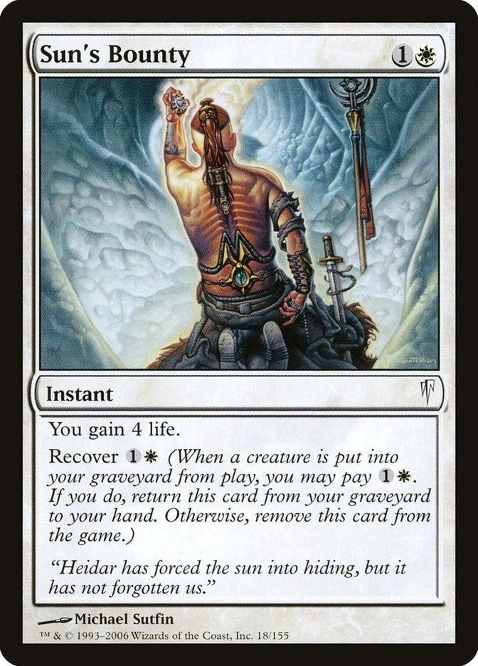 Image for Sun's Bounty (18) [Coldsnap] - Magic: The Gathering