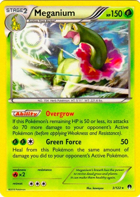Image for Meganium - 3/122 (Cosmos Holo) (003/122) [Blister Exclusives] - Pokemon