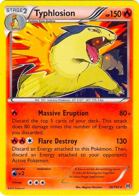 Image for Typhlosion - 20/162 (Cosmos Holo) (020/162) [Blister Exclusives] - Pokemon