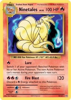 Image for Ninetales - 15/108 (XY Evolutions) (Non-Holo) (015/108) [Deck Exclusives] - Pokemon
