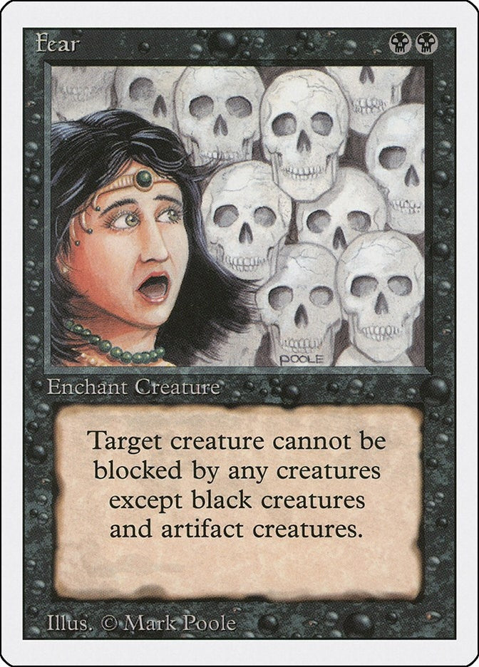 Image for Fear [Revised Edition] - Magic: The Gathering