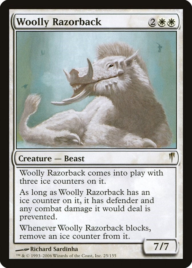 Image for Woolly Razorback (25) [Coldsnap] - Magic: The Gathering