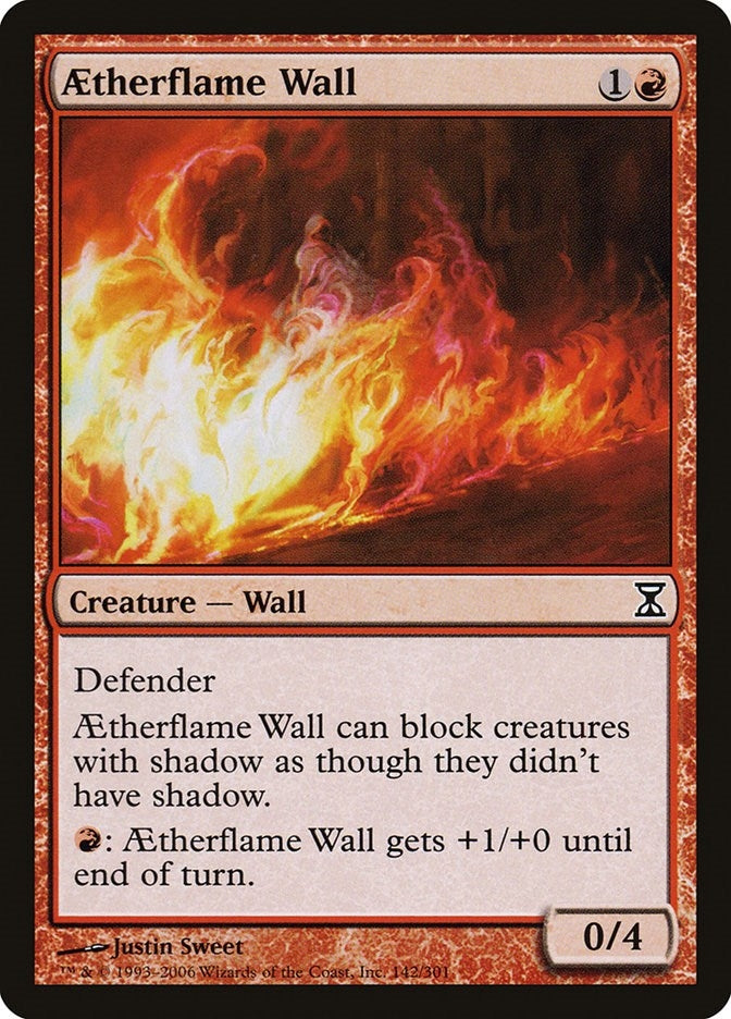 Image for Aetherflame Wall (142) [Time Spiral] - Magic: The Gathering