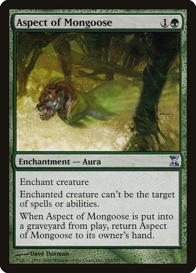 Image for Aspect of Mongoose (191) [Time Spiral] - Magic: The Gathering