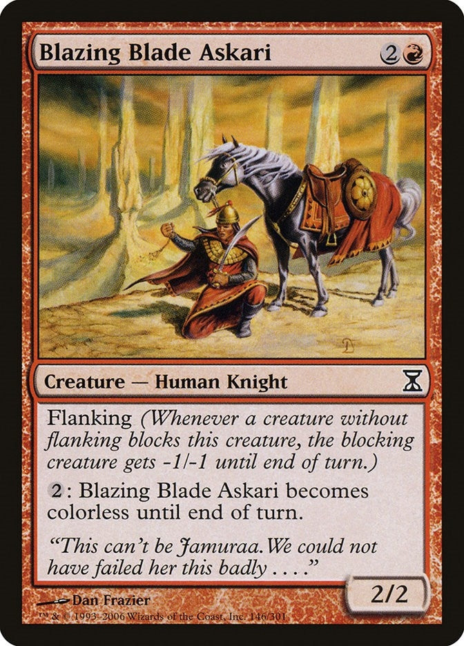 Image for Blazing Blade Askari (146) [Time Spiral] - Magic: The Gathering