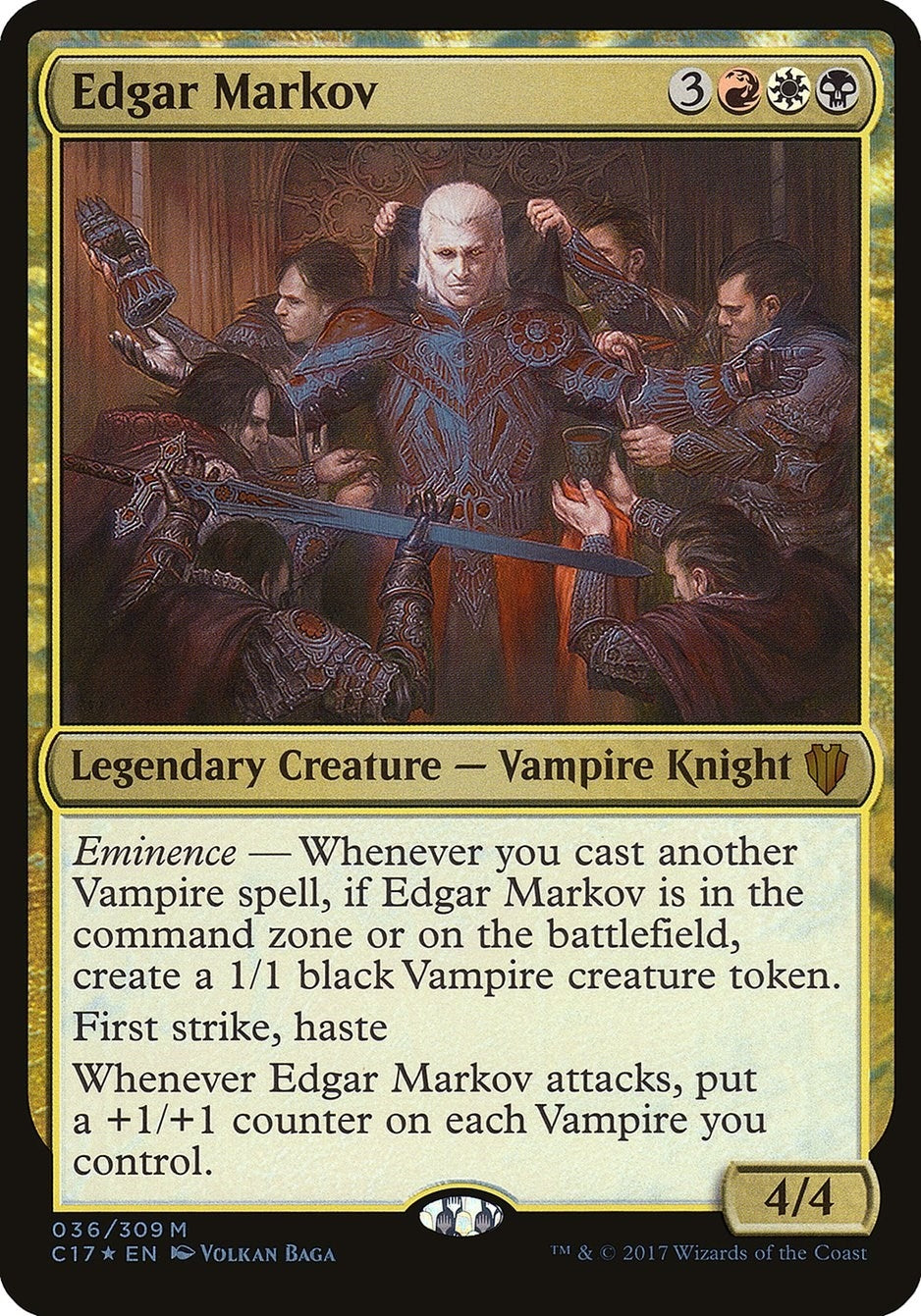 Image for Edgar Markov (Commander 2017) (36) [Oversize Cards] - Magic: The Gathering