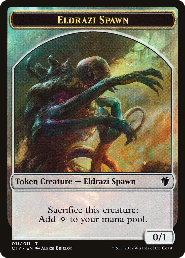 Image for Eldrazi Spawn // Vampire Double-Sided Token (11 // 4) [Commander 2017] - Magic: The Gathering