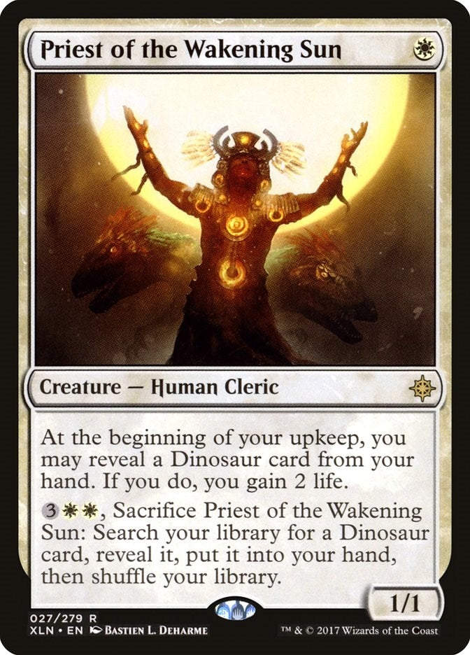 Image for Priest of the Wakening Sun (27) [Ixalan] - Magic: The Gathering