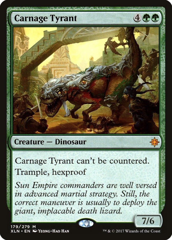 Image for Carnage Tyrant (179) [Ixalan] - Magic: The Gathering
