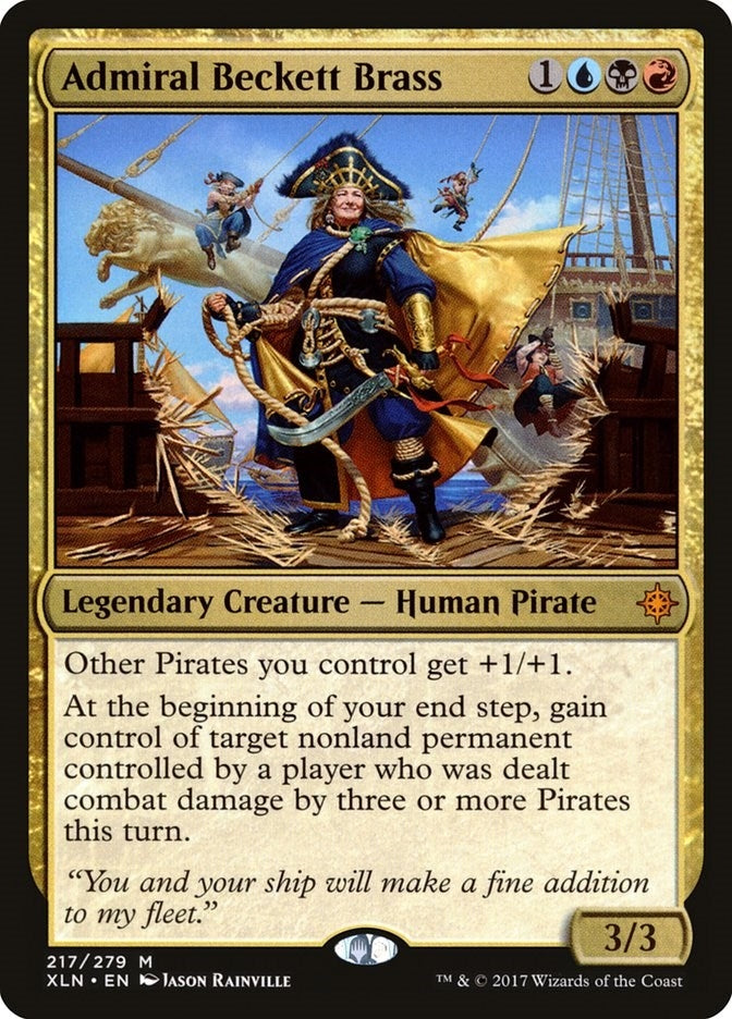Image for Admiral Beckett Brass (217) [Ixalan] - Magic: The Gathering