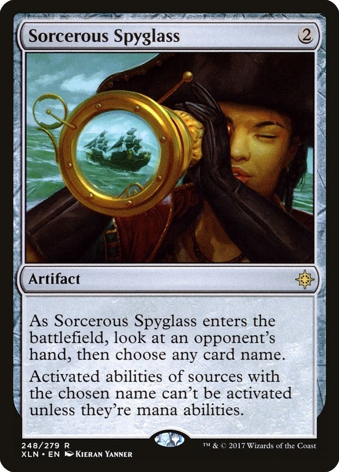 Image for Sorcerous Spyglass (248) [Ixalan] - Magic: The Gathering