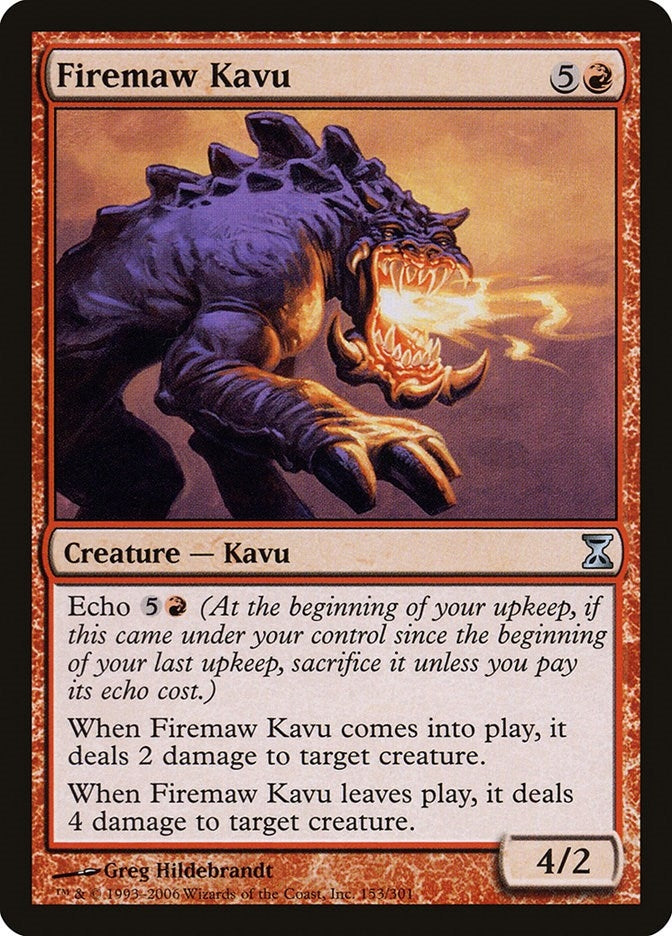 Image for Firemaw Kavu (153) [Time Spiral] - Magic: The Gathering