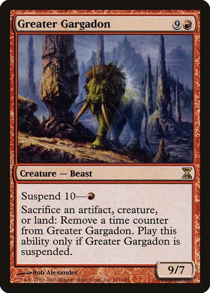 Image for Greater Gargadon (161) [Time Spiral] - Magic: The Gathering