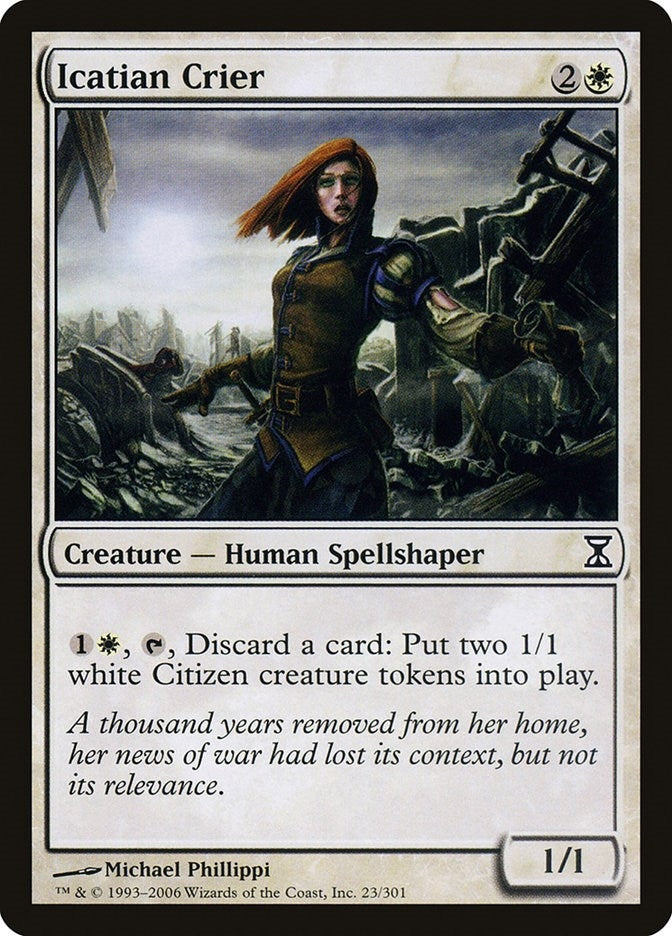 Image for Icatian Crier (23) [Time Spiral] - Magic: The Gathering