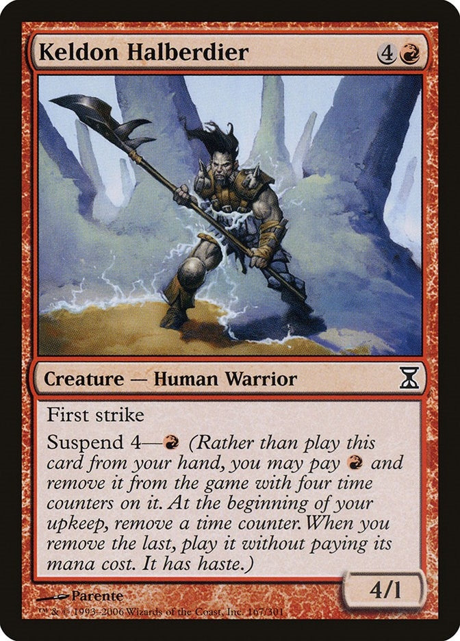 Image for Keldon Halberdier (167) [Time Spiral] - Magic: The Gathering
