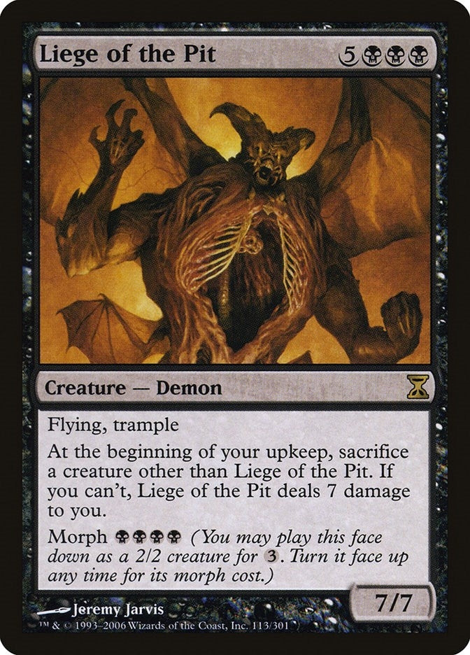 Image for Liege of the Pit (113) [Time Spiral] - Magic: The Gathering