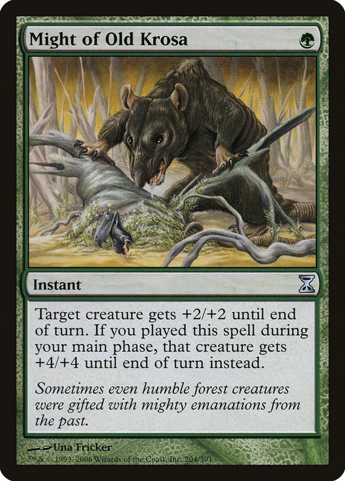 Image for Might of Old Krosa (204) [Time Spiral] - Magic: The Gathering