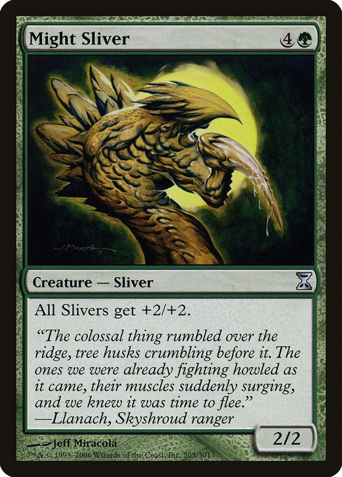 Image for Might Sliver (205) [Time Spiral] - Magic: The Gathering