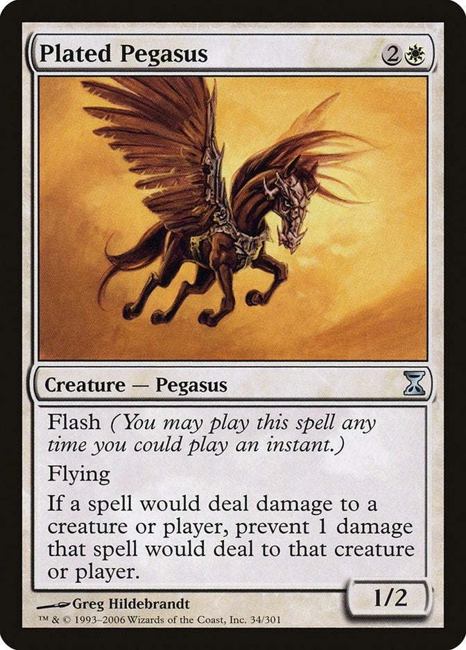 Image for Plated Pegasus (34) [Time Spiral] - Magic: The Gathering