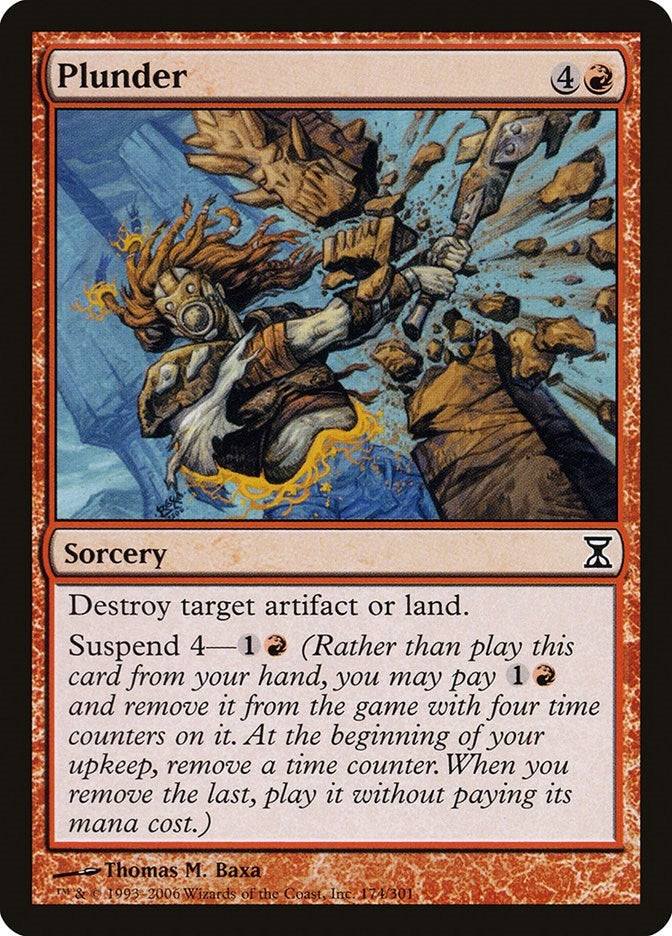 Image for Plunder (174) [Time Spiral] - Magic: The Gathering