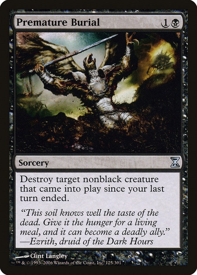 Image for Premature Burial (125) [Time Spiral] - Magic: The Gathering