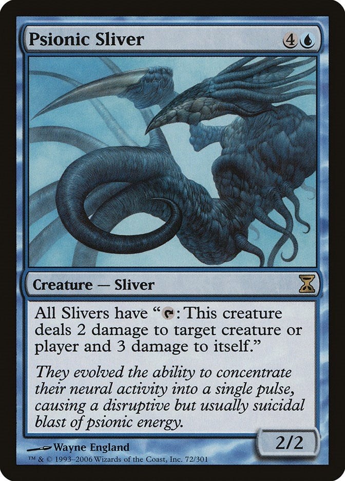 Image for Psionic Sliver (72) [Time Spiral] - Magic: The Gathering